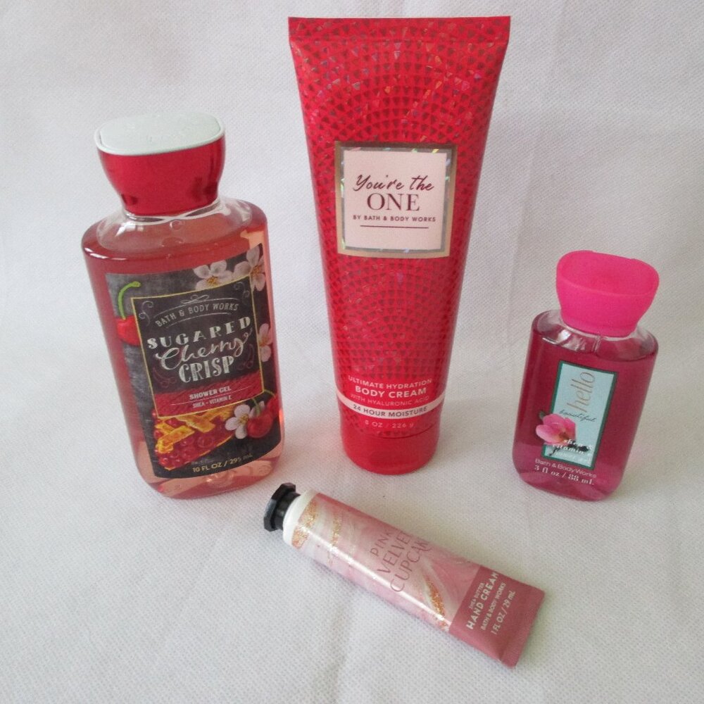 New! - 4 pack Bath & Body works - You're the One, Cherry Crisp, Hello Beautiful
